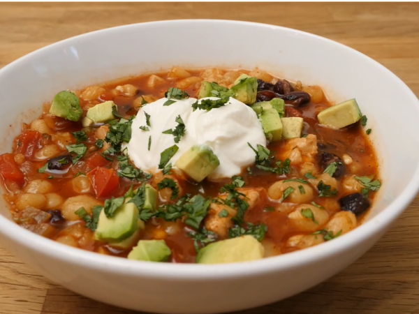 Spicy Chicken Hominy Soup