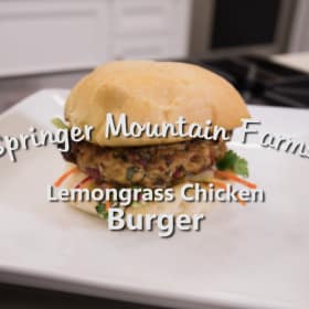 Lemongrass Chicken Burgers