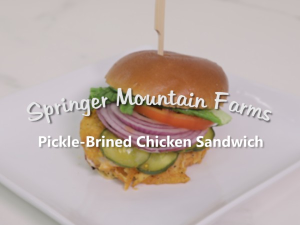 Pickle-Brined Chicken Sandwich by Chef Monique Barrow