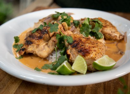 Grillin' & Chillin' - Coconut and Ginger Braised Chicken Thighs