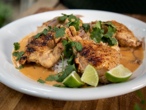 Grillin' & Chillin' - Coconut and Ginger Braised Chicken Thighs