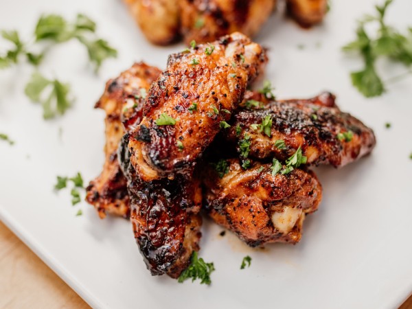 Apricot Chipotle Glazed Chicken Wings