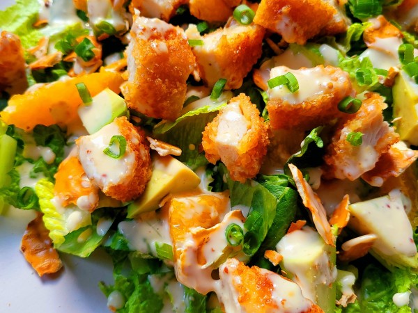 Citrus Chicken Salad with Spicy Honey Mustard (GF)