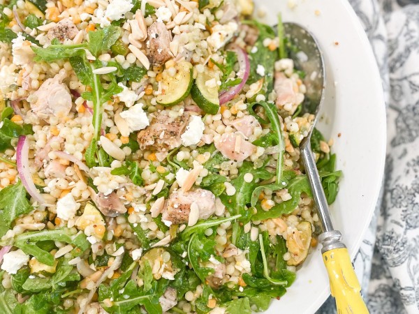 Chicken and Arugula Couscous Salad from @tidal_tastes