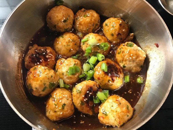 Ground Chicken Sesame Meatballs from @abusykitchen