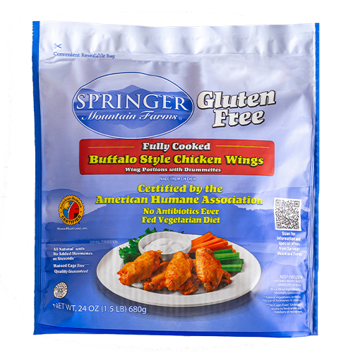 Fully Cooked, Gluten Free Buffalo Style Wings