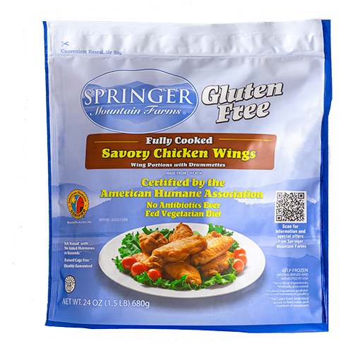Fully Cooked, Gluten Free Savory Wings