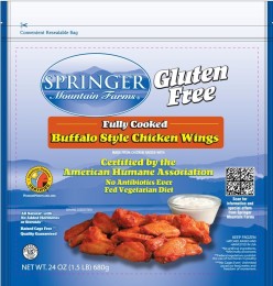 Fully Cooked, Gluten Free Buffalo Style Wings