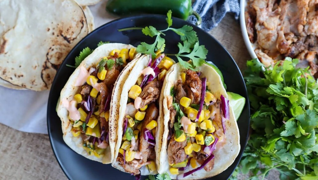 Mexican Street Corn Chicken Tacos | Springer Mountain Farms