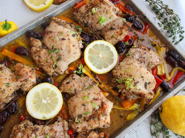 Mediterranean Sheet Pan Chicken