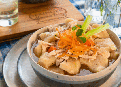 Old-Fashioned Chicken & Dumplings - Southern Diner Style