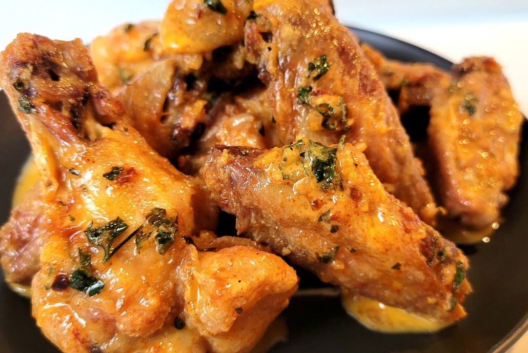 CRISPY OVEN ROASTED CHICKEN WINGS IN COWBOY BUTTER Springer Mountain