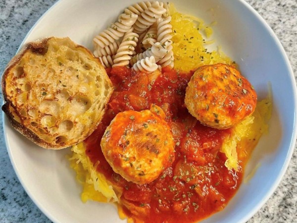 Parmesan Chicken Meatball Power Bowl