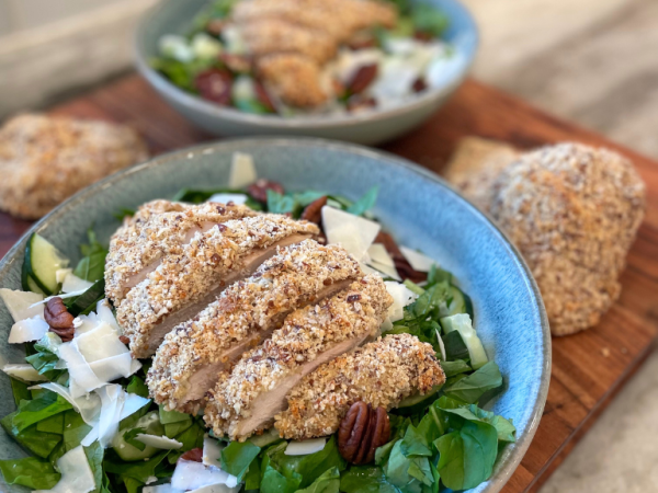 Parmesan Pecan Crusted Chicken