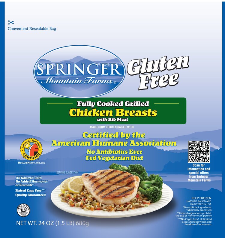 Fully Cooked, Gluten Free Grilled Breasts